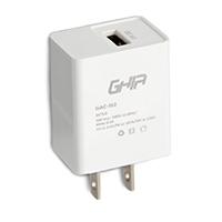 CARGADOR DE PARED GHIA CON 1 SALIDA USB