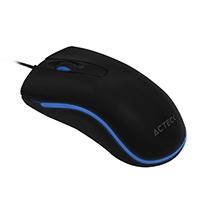 ACTECK-X MOUSE OPTICO USB/LED AZUL/1000