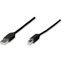 CABLE USB 1.1 MANHATTAN A-B 1.8 MTS NEGR