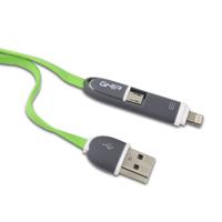 CABLE 2 EN 1 MICRO USB/TIPO LIGHTNING GH