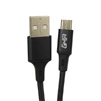 CABLE MICRO USB GHIA NYLON COLOR NEGRO D