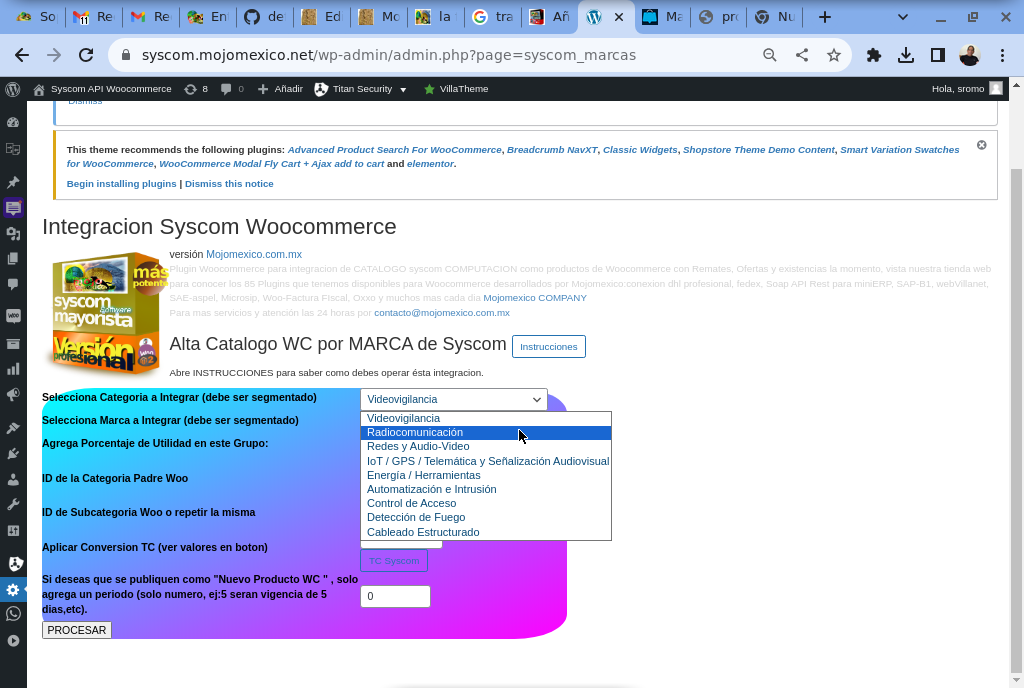 Guia API Syscom Woocommerce